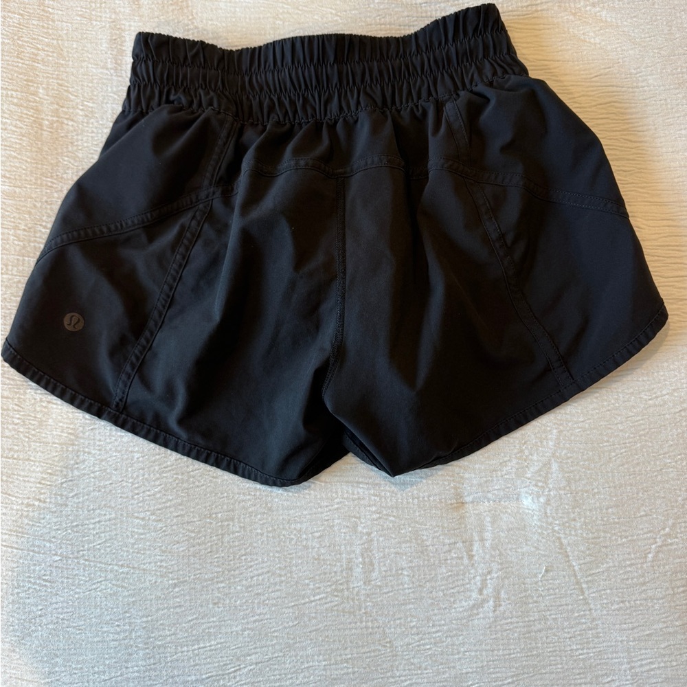 Black Lululemon Women's Athletic Shorts - Picture 2 of 3